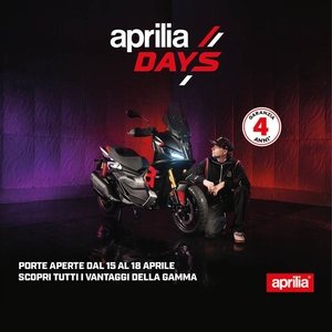 Open doors aprilia scooter