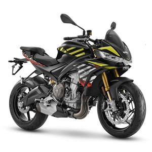 Aprilia tuono 660 factory shakedown yellow 3 4 ant dx