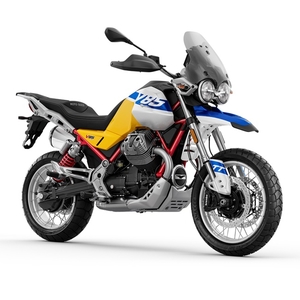 Moto guzzi v85 tt giallo wadi 3 4 ant dx