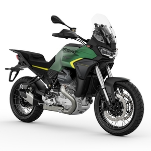 Moto guzzi stelvio pff verde hiking 3 4 ant dx