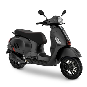 Vespa gts 310 super sport nero 3 4 ant dx